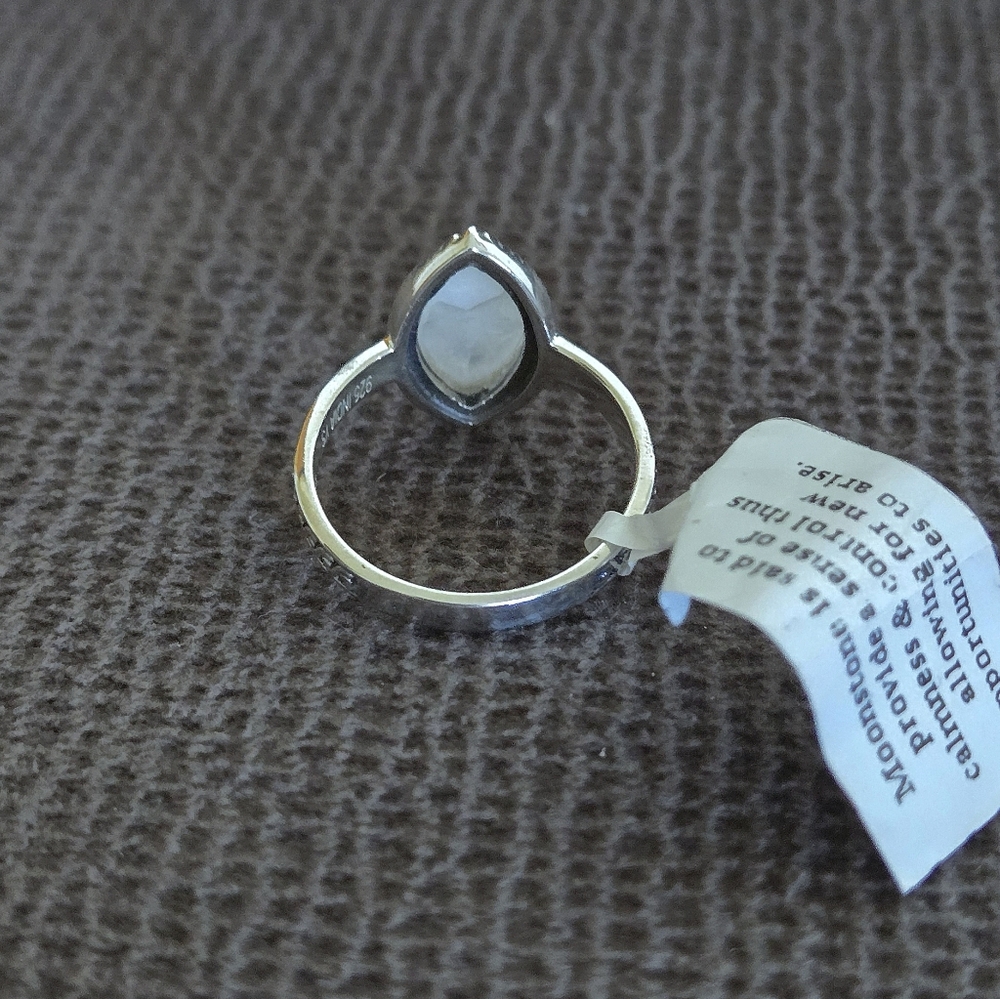 Shivam Rainbow🌈 Moonstone🌙 Marquise Ring💍 - NWT - Picture 10 of 16
